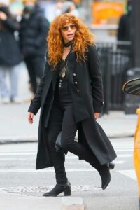 Natasha Lyonne in a Black Outfit