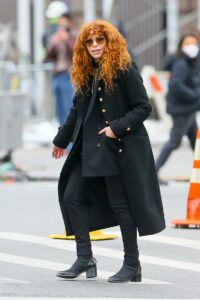 Natasha Lyonne in a Black Outfit