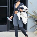 Nicole Murphy in a Black Sneakers Leaves a Gym in Los Angeles 03/18/2021