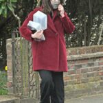 Nigella Lawson in a Red Coat Was Seen Out in London 03/17/2021