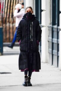 Olivia Palermo in a Black Coat