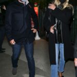 Petra Ecclestone in a Black Coat Leaves Giorgio Baldi Italian Restaurant in Los Angeles 03/20/2021