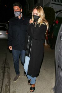 Petra Ecclestone in a Black Coat