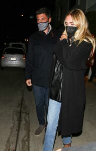 Petra Ecclestone in a Black Coat