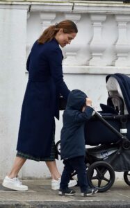 Pippa Middleton in a Blue Coat