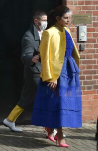 Priyanka Chopra in a Yellow Blazer