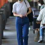 Rooney Mara in a White Tee Goes to the Grocery Store in Los Angeles 03/30/2021