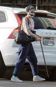 Selma Blair in a Black Cap