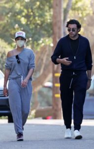 Sofia Richie in a Grey Sweatsuit