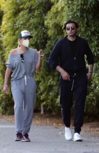 Sofia Richie in a Grey Sweatsuit