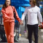 Sophia Culpo in a Red Sweatsuit Was Seen Out with Braxton Berrios in West Hollywood 03/16/2021