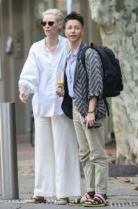 Tilda Swinton in a White Shirt