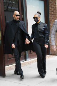 Alicia Keys in a Black Outfit