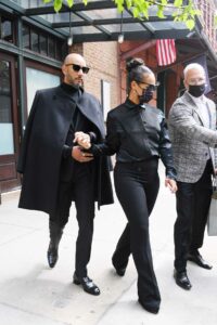 Alicia Keys in a Black Outfit