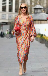 Amanda Holden in a Colorful Dress