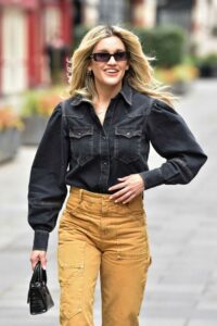 Ashley Roberts in a Yellow Pants