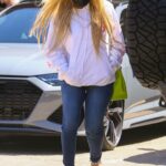 Avril Lavigne in a White Hoodie Was Seen Out with Mod Sun in Malibu 04/16/2021