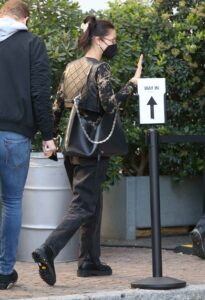 Bella Hadid in a Black Outfit