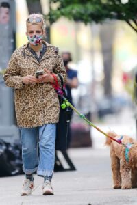 Busy Philipps in an Animal Print Jacket