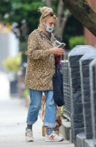 Busy Philipps in an Animal Print Jacket