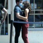 Claudia Traisac in a Black Top Was Seen Out with Josh Hutcherson in Los Feliz 04/03/2021