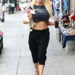 Courtney Stodden Goes Stepping Out with Her Pup Cartier and a Pacifier in her Mouth in Los Angeles 04/23/2021