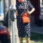 Diane Kruger in Black Floral Dress Was Seen Out in Los Angeles 04/08/2021