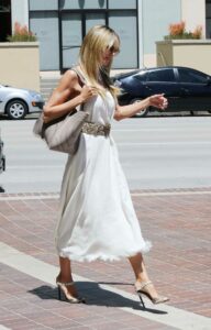 Heidi Klum in a White Dress