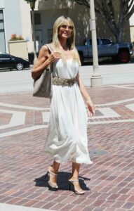 Heidi Klum in a White Dress