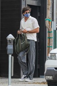 Jacob Elordi in a Protective Mask