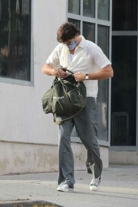 Jacob Elordi in a Protective Mask