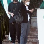 Jaime King in a Protective Mask Was Seen Out with Her Boyfriend Sennett Devermont at San Vicente Bungalows in West Hollywood 04/15/2021