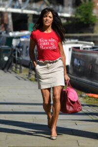 Jenny Powell in a Red Tee