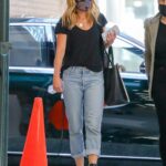 Kelly Ripa in a Black Tee Was Seen Out in New York 04/07/2021