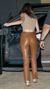 Kendall Jenner in a Beige Top