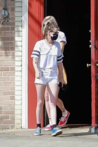Kristen Stewart in a White Shorts
