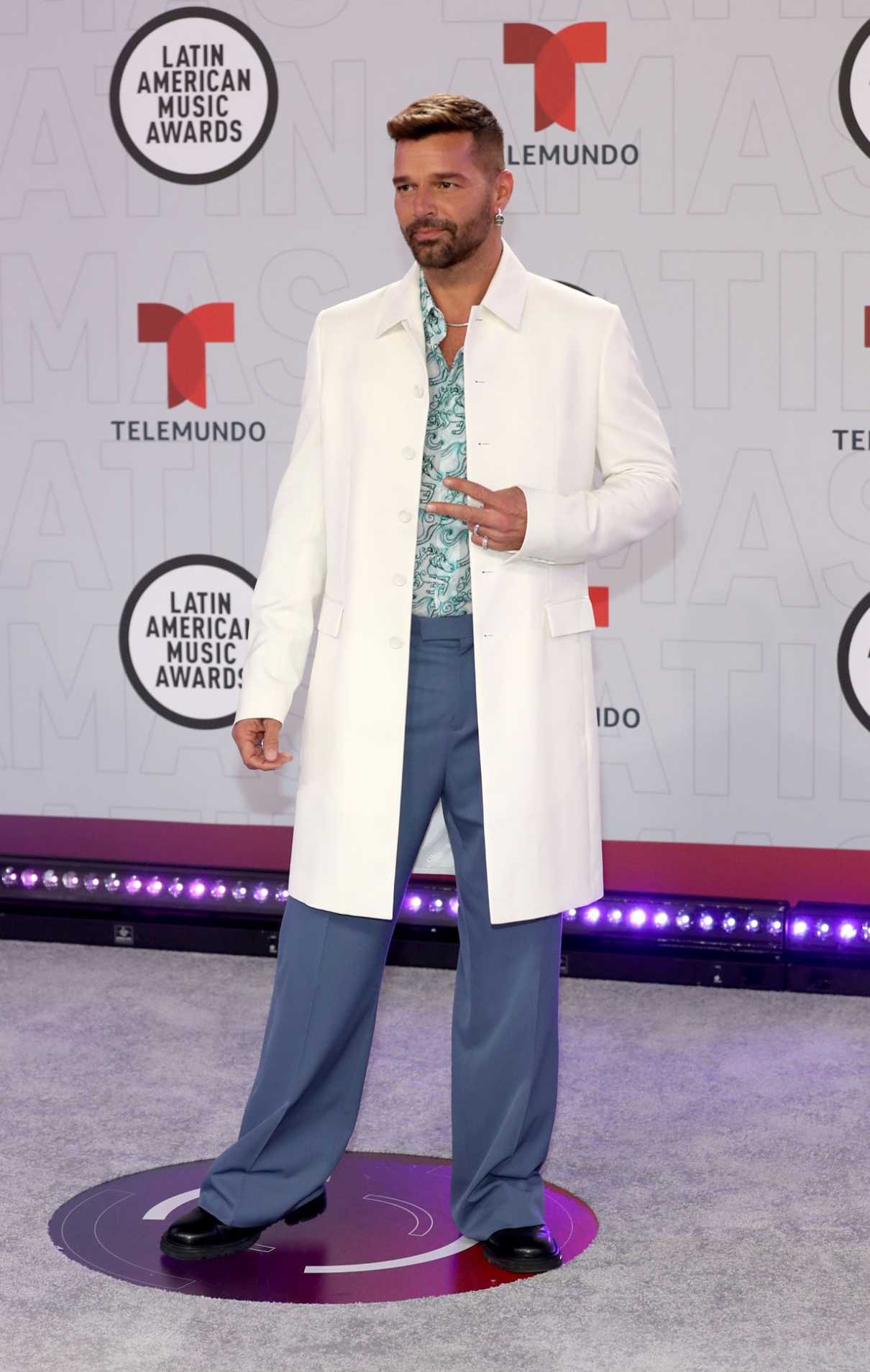 Ricky Martin Attends 2021 Latin American Music Awards in ...
