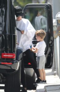 Rosie Huntington-Whiteley in a White Sweatshirt