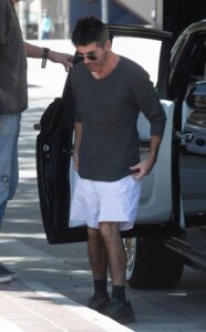 Simon Cowell in a White Shorts