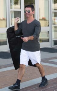 Simon Cowell in a White Shorts