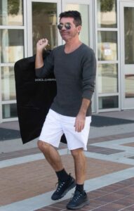 Simon Cowell in a White Shorts