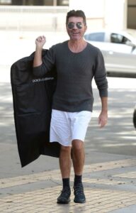 Simon Cowell in a White Shorts