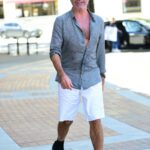 Simon Cowell in a White Shorts Was Seen Out in Los Angeles 04/19/2021