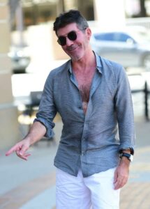 Simon Cowell in a White Shorts