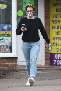 Vicky McClure in White Adidas Sneakers