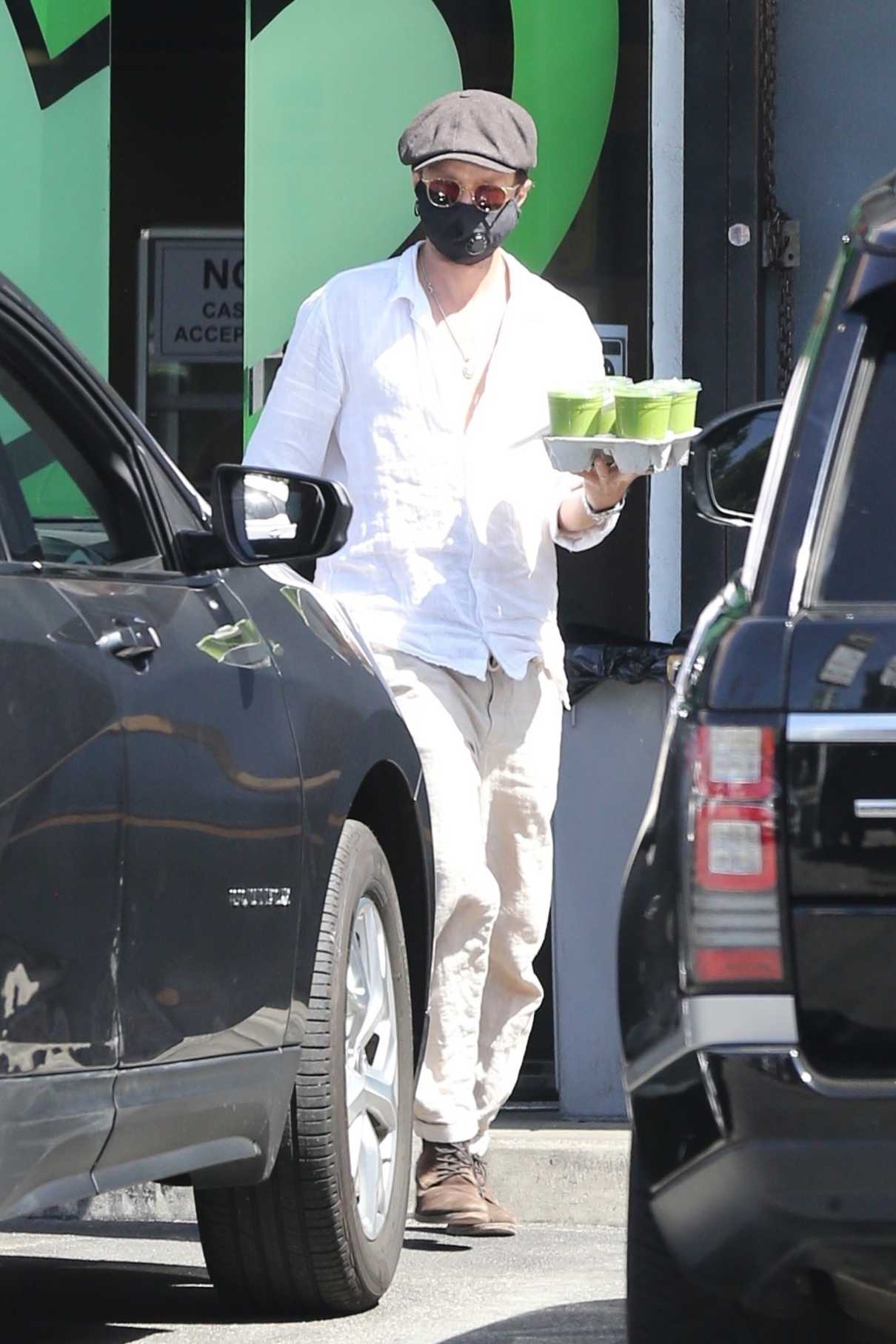 Aaron Paul in a White Shirt