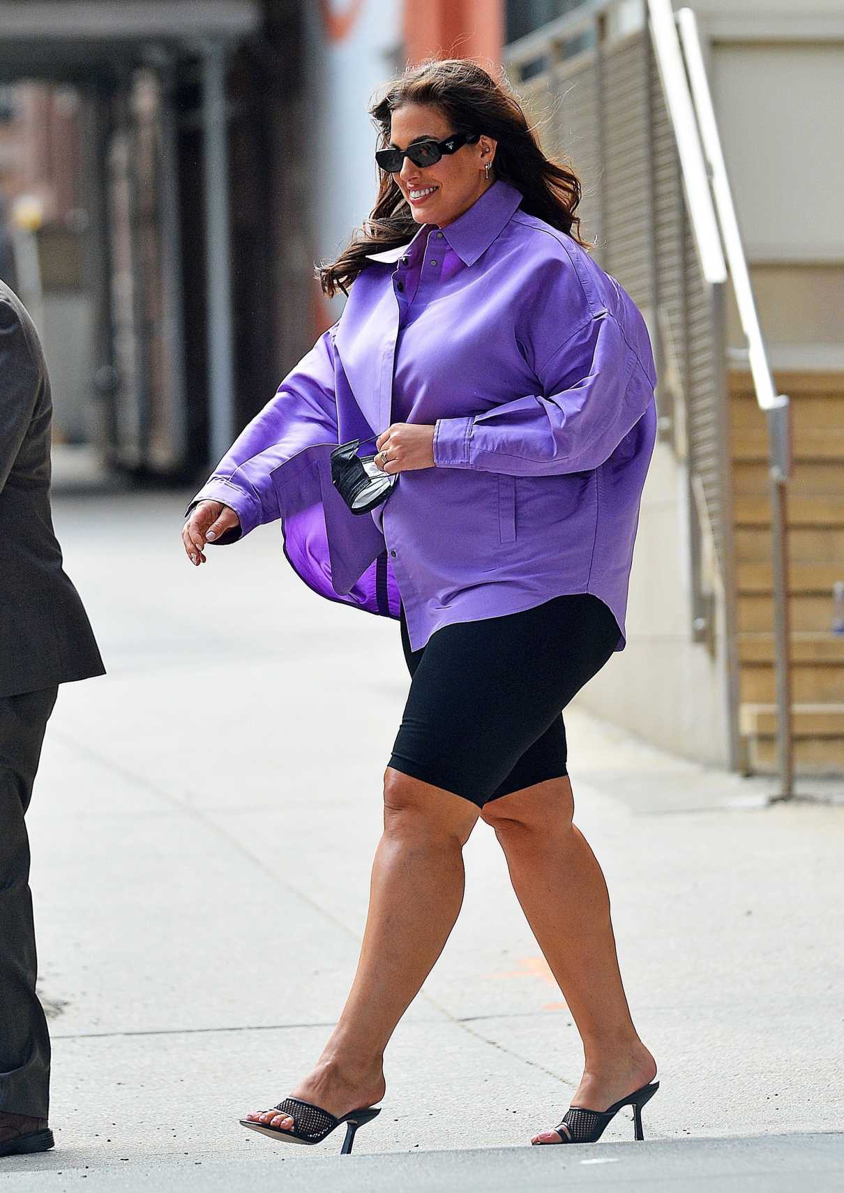 Ashley Graham in a Purple Shirt Was Seen Out in New York 05/24/2021-3 ...