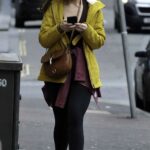 Catherine Tyldesley in a Yellow Jacket Leaves the Gym in Manchester 05/26/2021