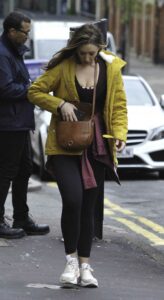 Catherine Tyldesley in a Yellow Jacket