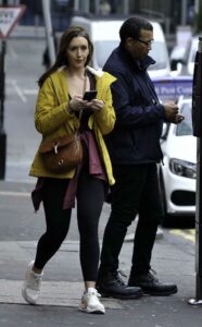 Catherine Tyldesley in a Yellow Jacket